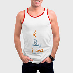 Майка-безрукавка мужская Шаурма environment, цвет: 3D-красный — фото 2