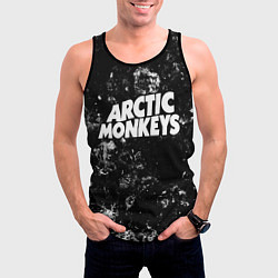 Майка-безрукавка мужская Arctic Monkeys black ice, цвет: 3D-черный — фото 2