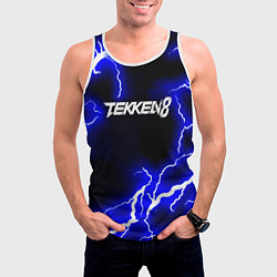 Майка-безрукавка мужская Tekken молнии, цвет: 3D-белый — фото 2