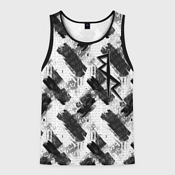 Мужская майка без рукавов Cyberpunk: Edgerunners - black and white