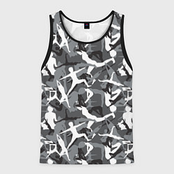 Мужская майка без рукавов Гимнастика - камуфляж