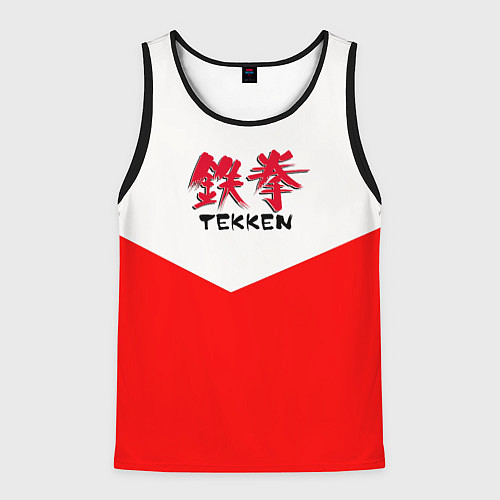 Мужская майка без рукавов Tekken текстура файтинг япония / 3D-Черный – фото 1