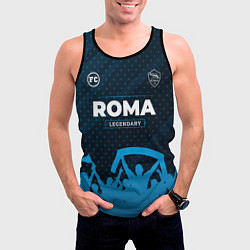 Майка-безрукавка мужская Roma legendary форма фанатов, цвет: 3D-черный — фото 2