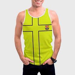 Майка-безрукавка мужская Barcelona fc club sport, цвет: 3D-белый — фото 2