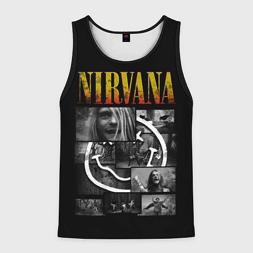 Мужская майка без рукавов Nirvana forever / 3D-Черный – фото 1