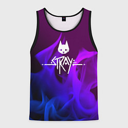 Мужская майка без рукавов Stray неоновый огонь