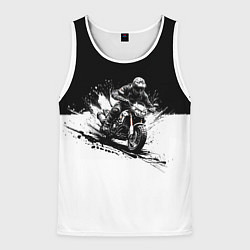 Мужская майка без рукавов Scrambler BlacknWhite