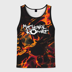 Майка-безрукавка мужская My Chemical Romance red lava, цвет: 3D-черный