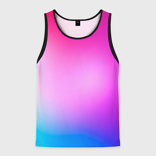 Мужская майка без рукавов Colorful gradient / 3D-Черный – фото 1