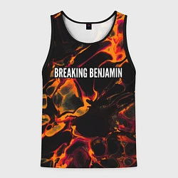 Майка-безрукавка мужская Breaking Benjamin red lava, цвет: 3D-черный