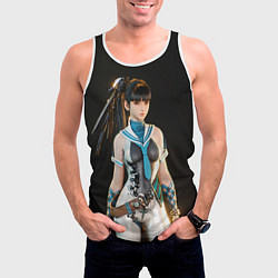 Майка-безрукавка мужская Красотка Ева stellar blade, цвет: 3D-белый — фото 2