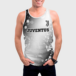 Майка-безрукавка мужская Juventus sport на светлом фоне посередине, цвет: 3D-белый — фото 2