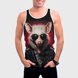 Майка-безрукавка мужская Крутой опоссум, цвет: 3D-белый — фото 2