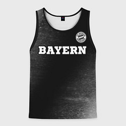 Майка-безрукавка мужская Bayern sport на темном фоне посередине, цвет: 3D-черный