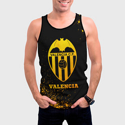 Майка-безрукавка мужская Valencia - gold gradient, цвет: 3D-черный — фото 2