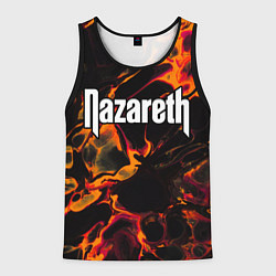 Майка-безрукавка мужская Nazareth red lava, цвет: 3D-черный