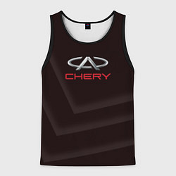 Майка-безрукавка мужская Cherry - logo, цвет: 3D-черный