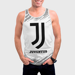 Майка-безрукавка мужская Juventus sport на светлом фоне, цвет: 3D-белый — фото 2