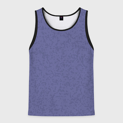 Мужская майка без рукавов Сиреневый однотонный пятнистый / 3D-Черный – фото 1