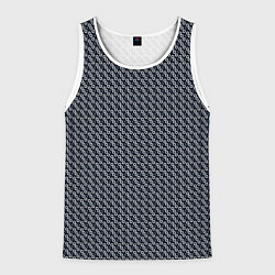 Мужская майка без рукавов Тёмно-синий в мелкий кружочек