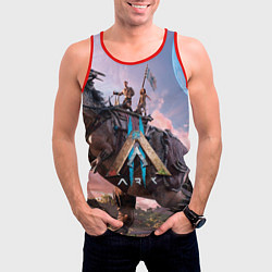 Майка-безрукавка мужская Вин Дизель ark 2, цвет: 3D-красный — фото 2