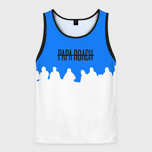 Мужская майка без рукавов Papa Roach rock bend / 3D-Черный – фото 1