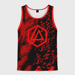 Майка-безрукавка мужская Linkin park red logo, цвет: 3D-красный