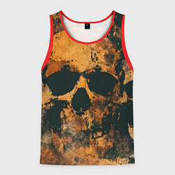 Мужская майка без рукавов Гранжевые черепа