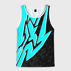 Майка-безрукавка мужская Mint graffiti, цвет: 3D-белый