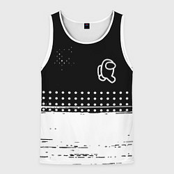 Мужская майка без рукавов Among us геометрия