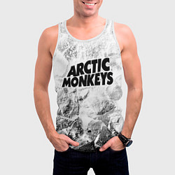 Майка-безрукавка мужская Arctic Monkeys white graphite, цвет: 3D-белый — фото 2