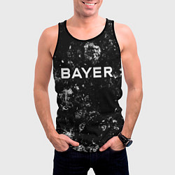 Майка-безрукавка мужская Bayer 04 black ice, цвет: 3D-черный — фото 2