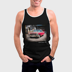 Майка-безрукавка мужская Ретро автомобиль Cadillac Eldorado 1960 года, цвет: 3D-белый — фото 2