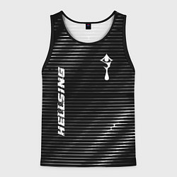 Мужская майка без рукавов Hellsing metal anime lines