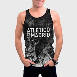 Майка-безрукавка мужская Atletico Madrid black graphite, цвет: 3D-черный — фото 2