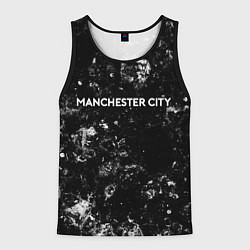 Майка-безрукавка мужская Manchester City black ice, цвет: 3D-черный