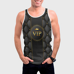 Майка-безрукавка мужская VIP person, цвет: 3D-белый — фото 2