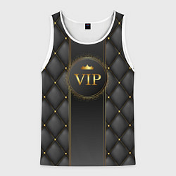 Майка-безрукавка мужская VIP person, цвет: 3D-белый