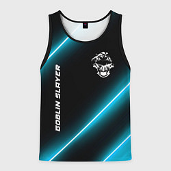 Майка-безрукавка мужская Goblin Slayer неоновые лампы, цвет: 3D-черный