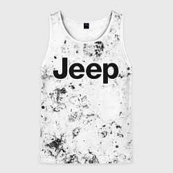 Майка-безрукавка мужская Jeep dirty ice, цвет: 3D-белый