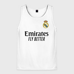 Майка-безрукавка мужская Беллингем Реал Мадрид форма 2425, цвет: 3D-белый