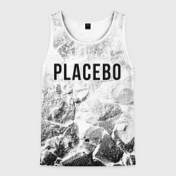 Майка-безрукавка мужская Placebo white graphite, цвет: 3D-белый