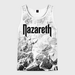 Майка-безрукавка мужская Nazareth white graphite, цвет: 3D-белый