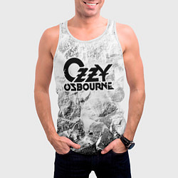 Майка-безрукавка мужская Ozzy Osbourne white graphite, цвет: 3D-белый — фото 2