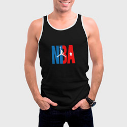 Майка-безрукавка мужская NBA sport, цвет: 3D-белый — фото 2