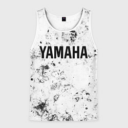 Майка-безрукавка мужская Yamaha dirty ice, цвет: 3D-белый