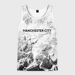 Майка-безрукавка мужская Manchester City white graphite, цвет: 3D-белый