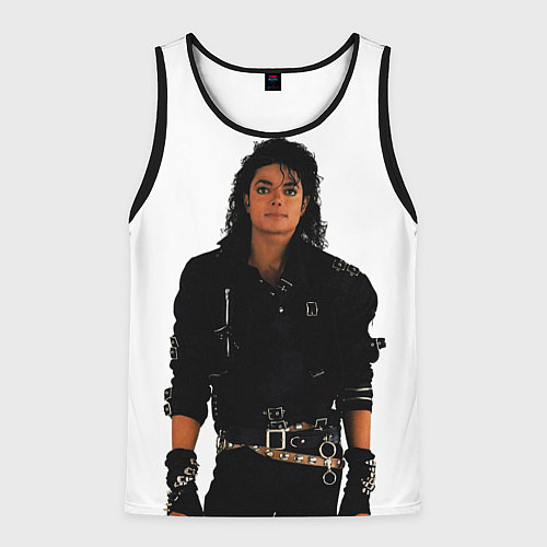 Мужская майка без рукавов Michael Jackson whos bad / 3D-Черный – фото 1