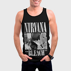Майка-безрукавка мужская Nirvana first album, цвет: 3D-черный — фото 2