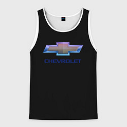 Мужская майка без рукавов Chevrolet logo neon